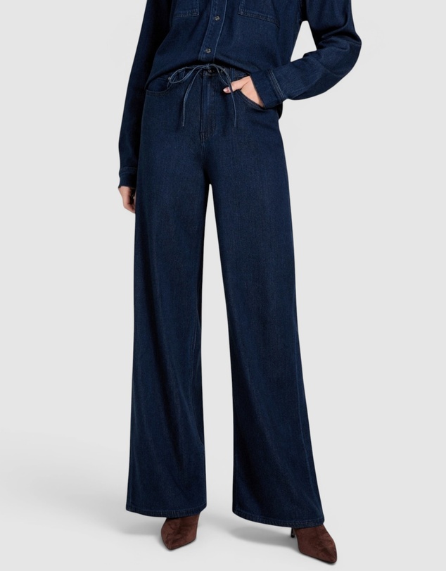 GUESS - Blossom Wide Leg Lyocell Jeans