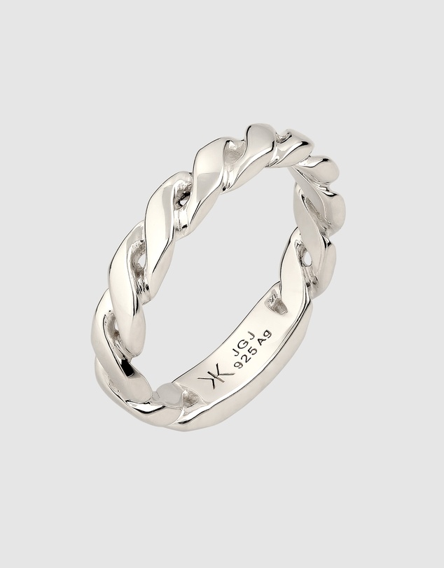 Kuzzoi - ICONIC EXCLUSIVE - Twisted Band Ring in 925 Sterling Silver