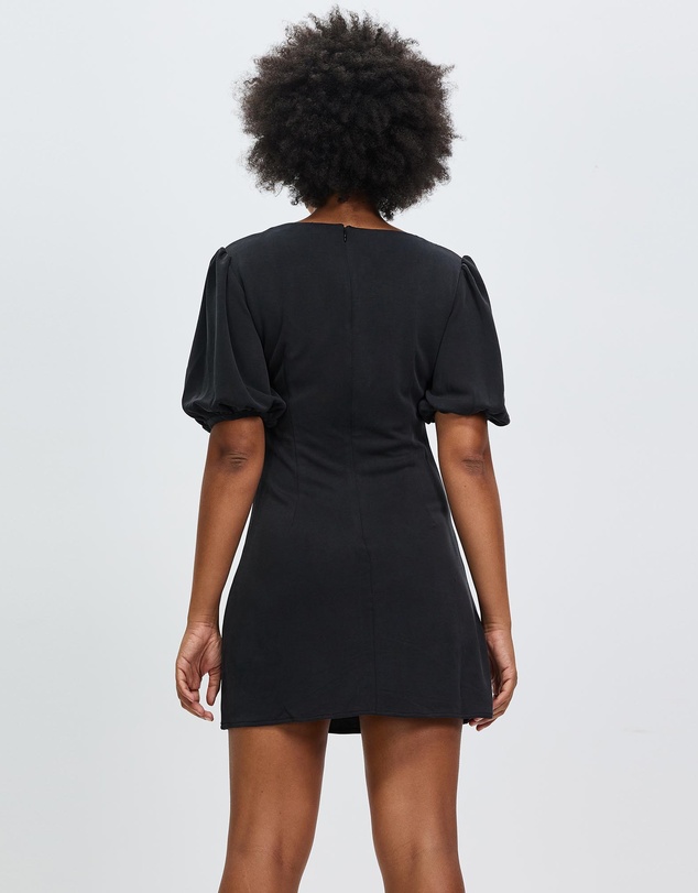 Third Form - Marble Balloon Sleeve Mini Dress