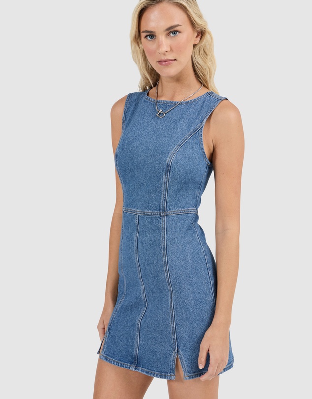 Rolla's - Carmen Denim Dress Mini Canyon Stone