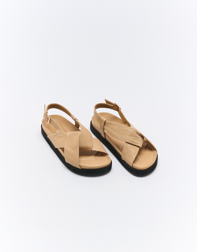 Walnut Melbourne - Mya Leather Sandal