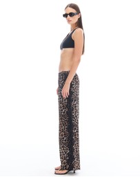 THE TALES - Animal Tuxedo Lace Wide Leg Pants