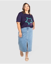 Love Your Wardrobe - LYW & Co Star Print Tee