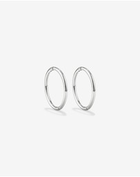 Michael Hill - 12mm Sleeper Earrings in 10kt White Gold