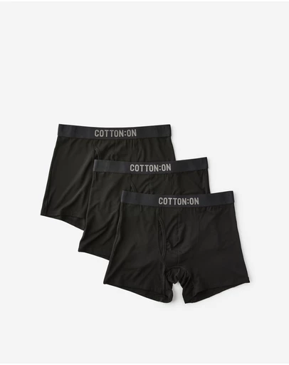 Cotton On - 3 Pack Mens Bamboo Trunks