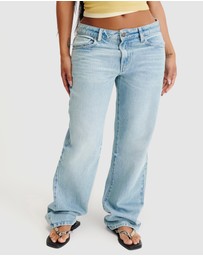 Cotton On - Curvy Low Rise Straight Jeans