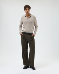 AERE - Pleated Relaxed Fit Pants