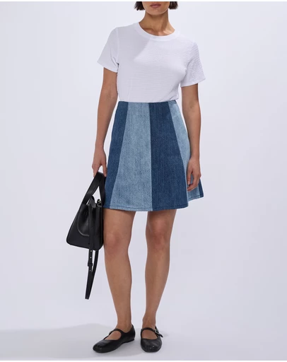 Marcs - Tui Two Tone Denim Skirt