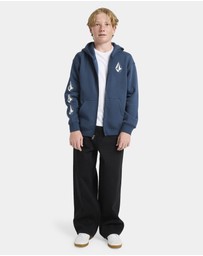 Volcom - Boys 8 to 16 Iconic Stone Zip Up Hoodie