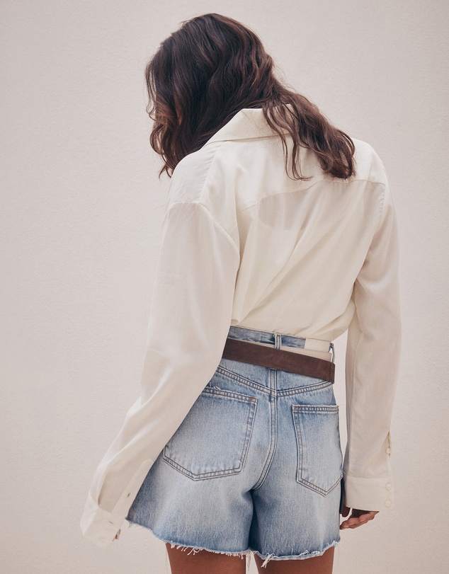 Outland Denim - Edie High Relaxed Shorts