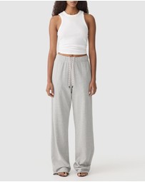 Bassike - Wide Leg French Terry Pants