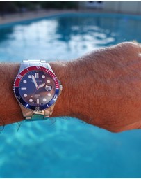 Maxum - Prince Blue Dial & Silver Tone Case & Bracelet