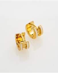 Ted Baker - ROLO: Classic Colour Enamel Roll Huggie Earrings