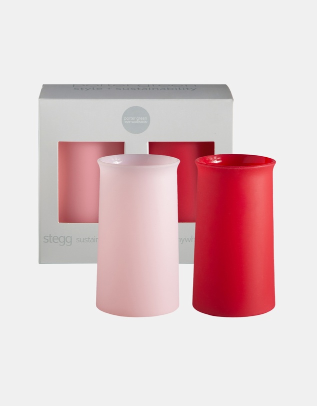 porter green - stegg | silicone unbreakable highball glasses
