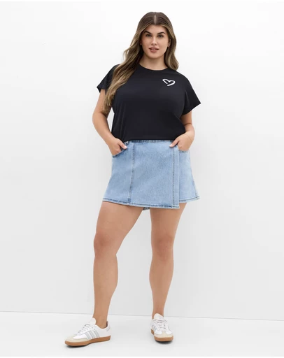 City Chic - Davina Cotton Tee