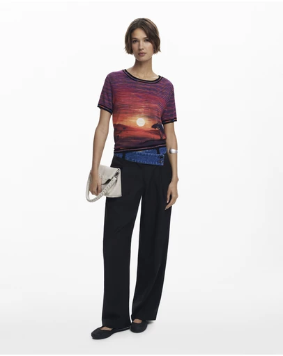 Desigual - Sunset Knit T-Shirt