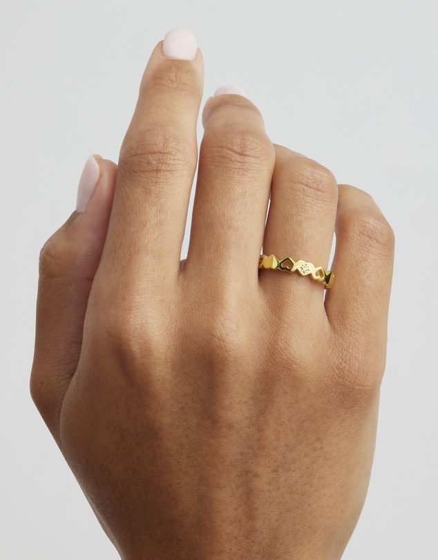 By Charlotte - Connected Hearts Ring
