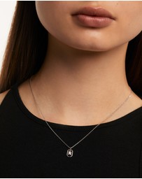PDPAOLA - Mini Letter N Silver Necklace