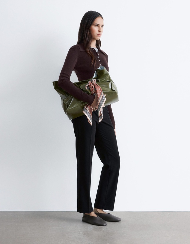 & Other Stories - Rib-Knit Merino Wool Polo Top