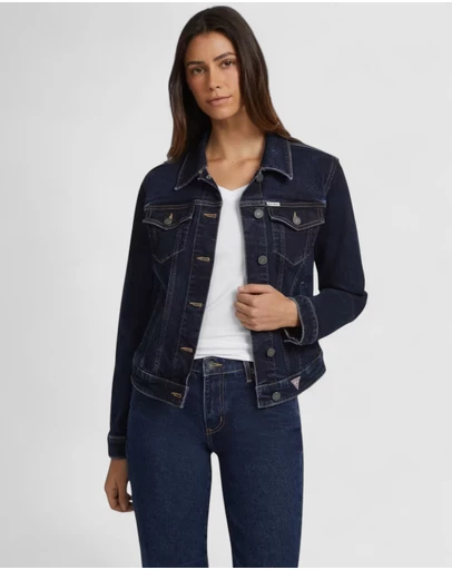 GUESS - GUESS JEANS Slim Trucker Jacket