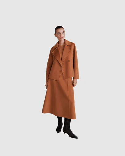 Trenery - Double Faced Wool Skirt