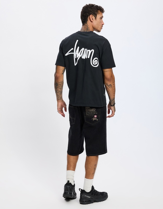 S Double - Embroidered 5 Pocket Shorts