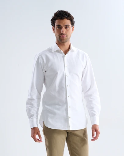 3 Wise Men - 3 Wise Men Thunder White Linen Shirt