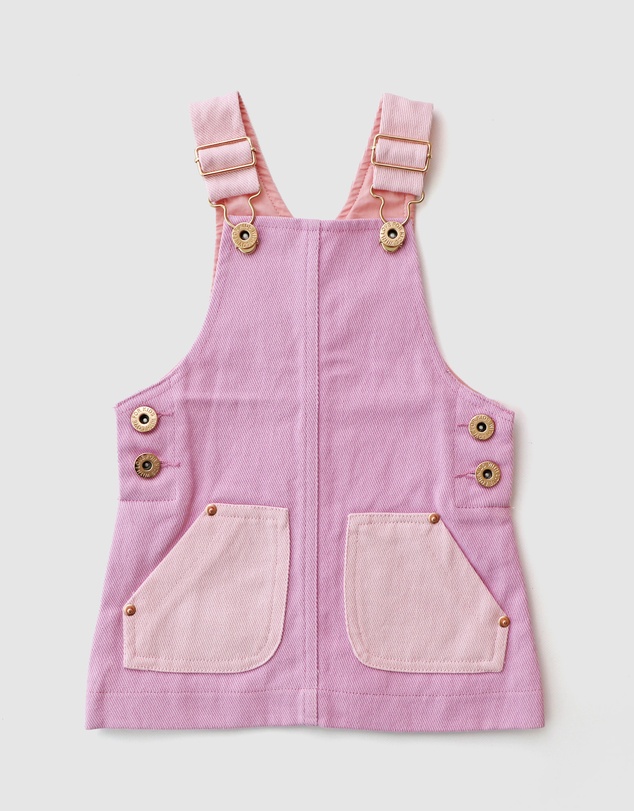 WITH LOVE FOR KIDS - Hazel Denim Pinafore Dress - Babies - Kids