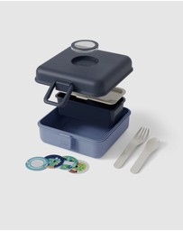 Monbento - Monbento Mb Sandwich Lunch Box Snacky - Blue Infinity