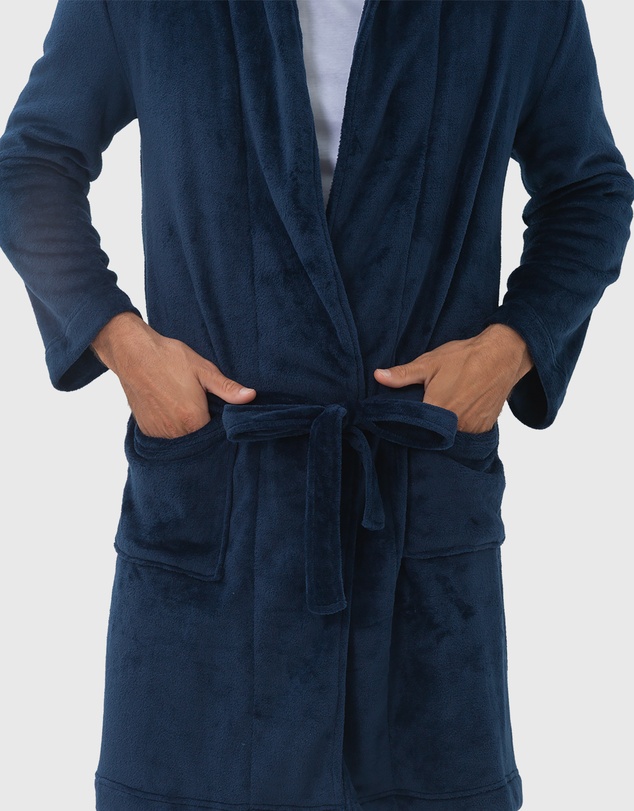 Coast Clothing - Oslo Mens Dressing Gown - Navy