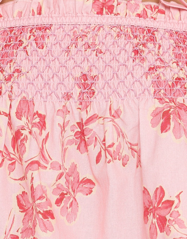 Petal & Pup - Cosima Baby Doll Top - Rose Pink Floral