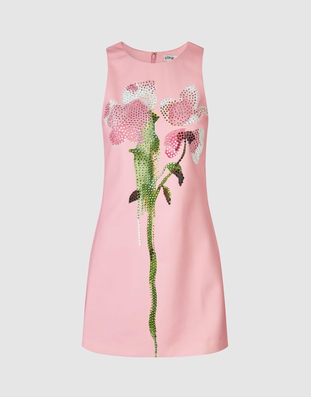Stine Goya - Heavy Bonded Crepe Garter Mini Dress