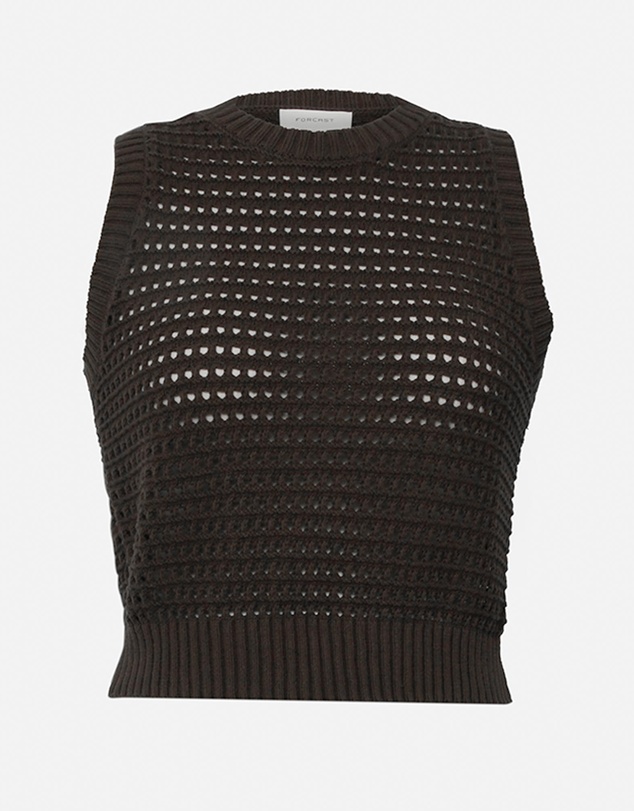 Forcast - Quinta Open Knit Tank