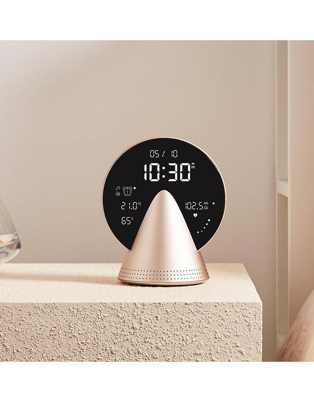 Lexon - Lexon Conic Radio Alarm Clock With Fm & Built-In Bluetooth Speaker - Gold