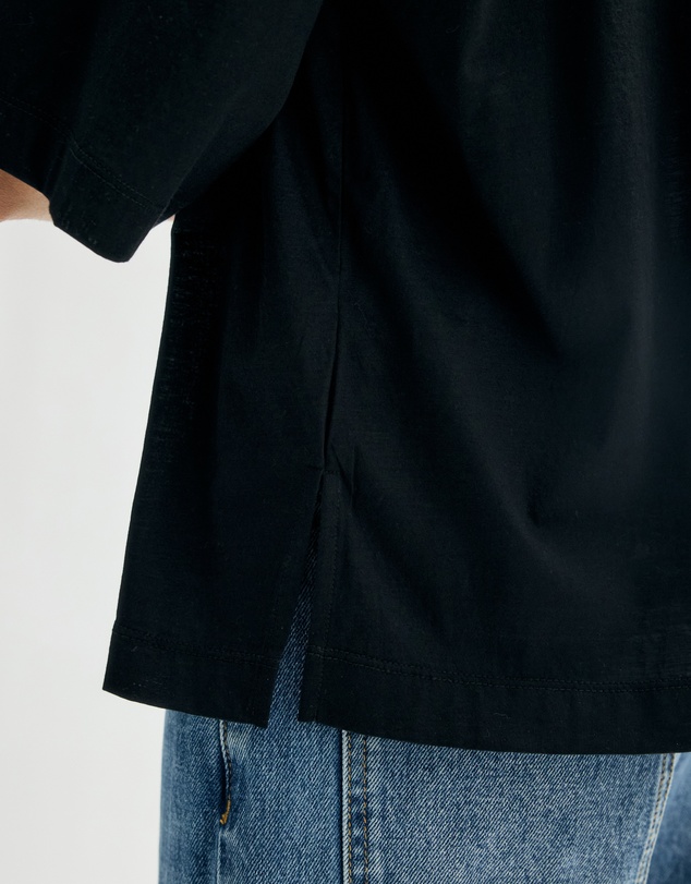 Minima Esenciales - Rena Boxy Sheer Cotton T-Shirt