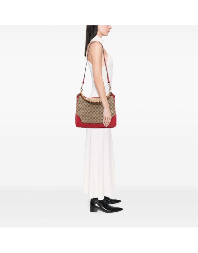 Pre-Loved by Azura Reborn - Pre-Loved GG Canvas Bamboo Diana Satchel
