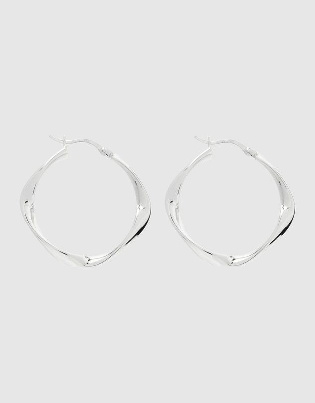 Najo - Garden of Eden Silver Hoop Earring
