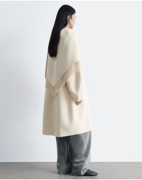& Other Stories - Fringed Shawl Wool Coat