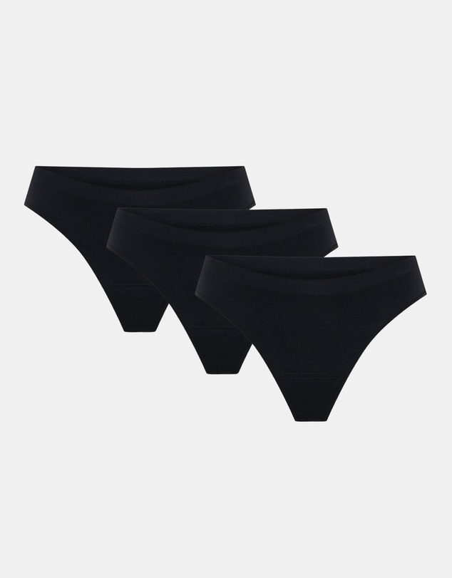 Modibodi - Soft Stretch Seamless Period Underwear Thong Light Absorbency 3 Pack