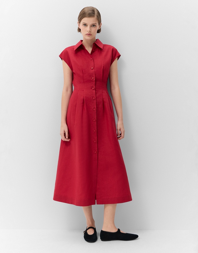 UNISON - Collared Midi Dress