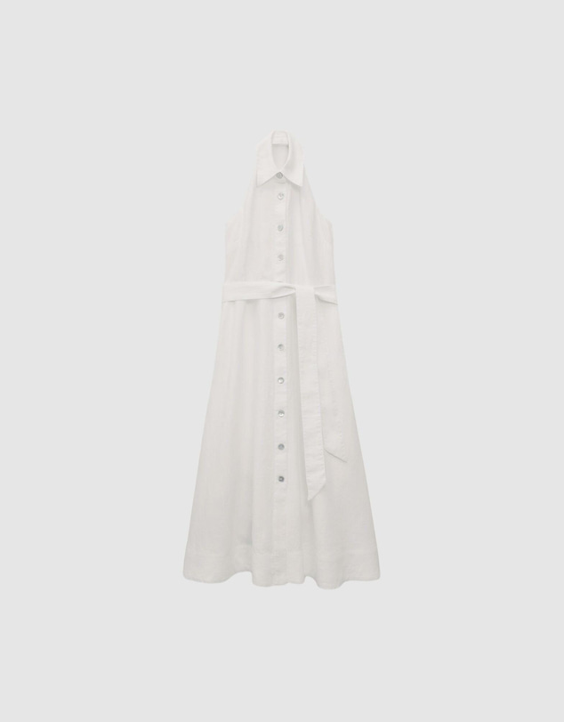 Trenery - Linen Halter Shirt Dress