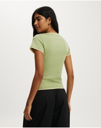 Cotton On - The Double Layer Tiny Graphic Tee