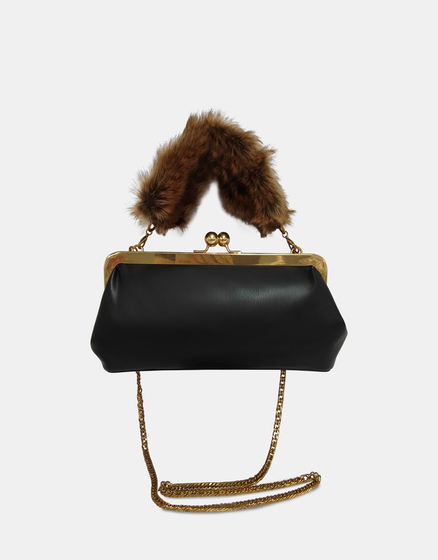Steve Madden - BAmira Black/Gold Handbag