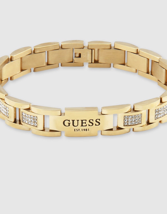 GUESS - Guess Frontier Gold Tone Bracelet 12mm
