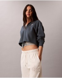Calvin Klein Jeans - Monologo Terry Cropped Hoodie