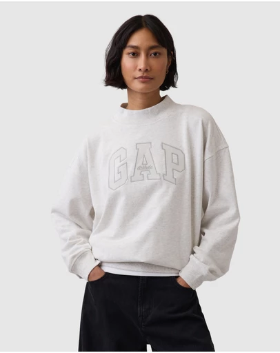 GAP - Logo Oversized Mockneck Pull Over