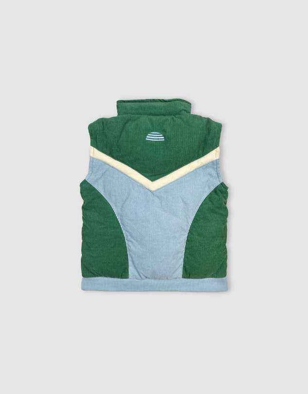 Banabae - Convertible Cord Puffer Jacket - Ocean