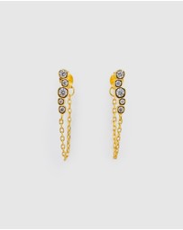 Izoa - Elodie Drop Stud Earring