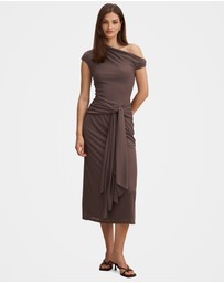 Forever New - Piper Draped Tie Mesh Midi Dress