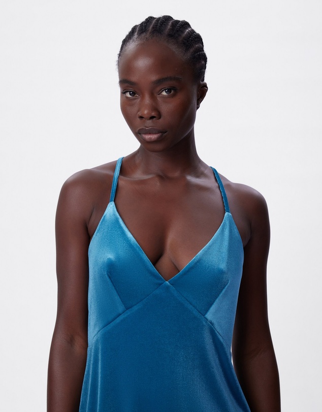 Bras N Things - Verity Short Slip - Teal